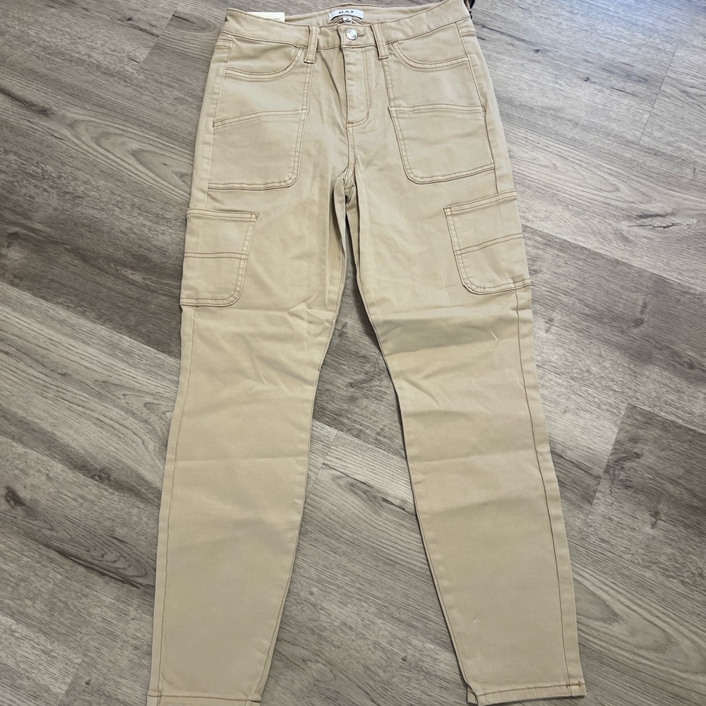 Oat New York NWT High Rise Skinny Ankle Multi Pocket Utility Jean Women
